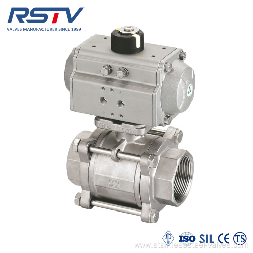 3PC Stainless Steel Ball Valve with ISO5211 Mounting Pad